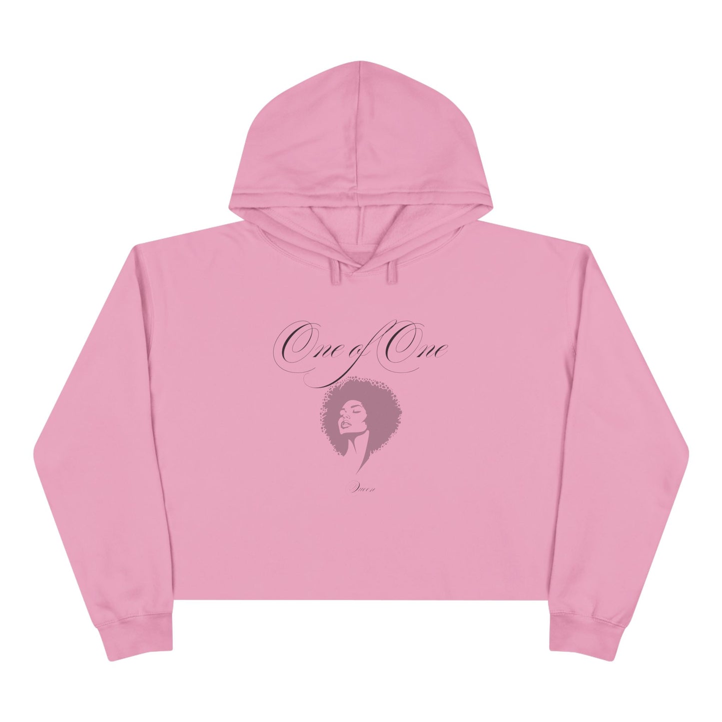 Crop Hoodie — 'Black Girl Magic' Minimal Afro Graphic Cropped Hoodie
