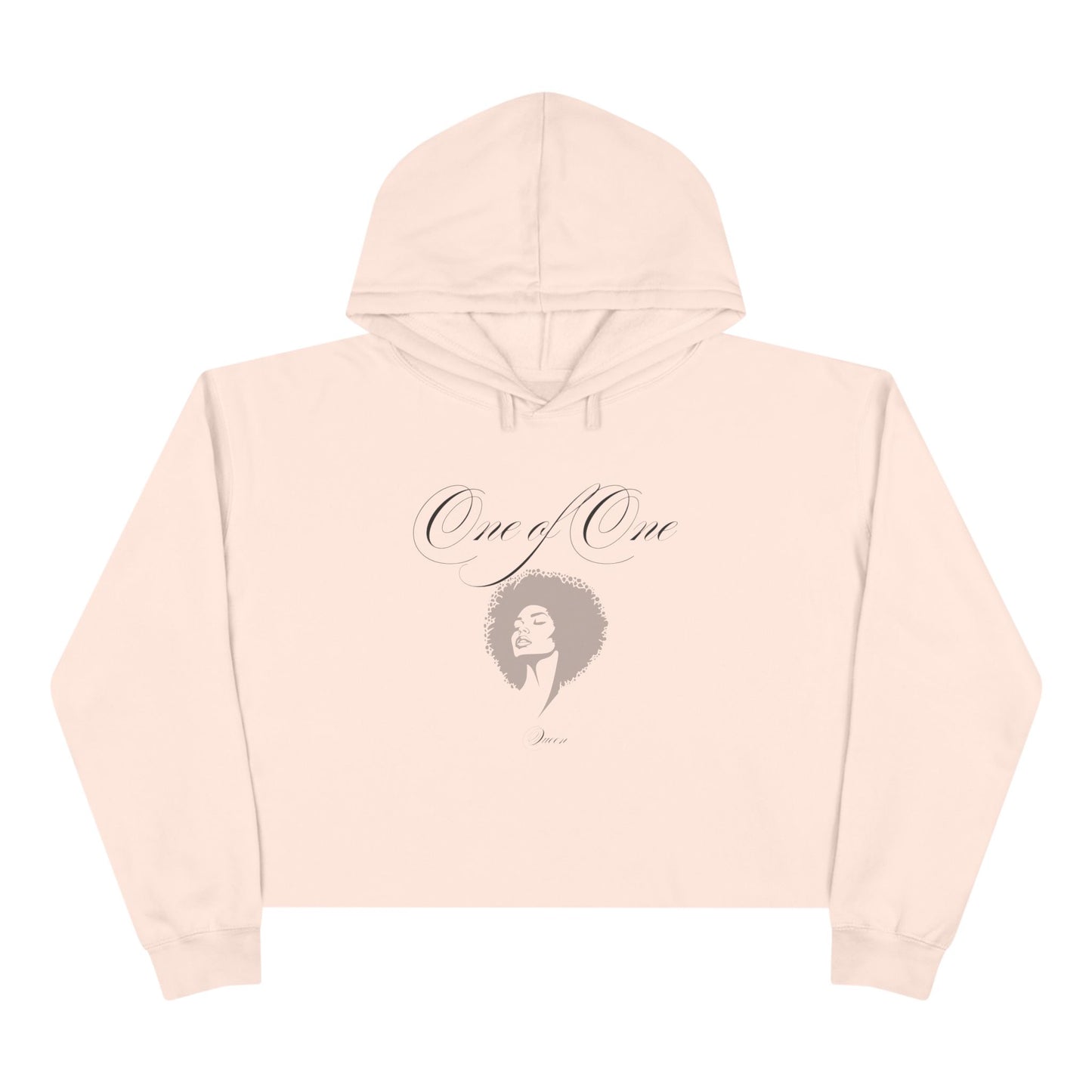 Crop Hoodie — 'Black Girl Magic' Minimal Afro Graphic Cropped Hoodie