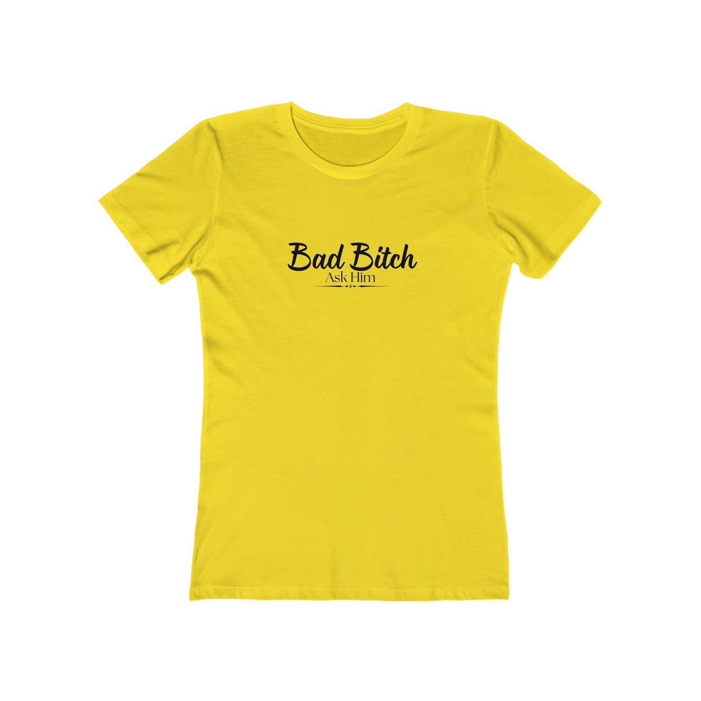 Bad Bitch Tee — Women’s Boyfriend Fit Graphic T‑Shirt