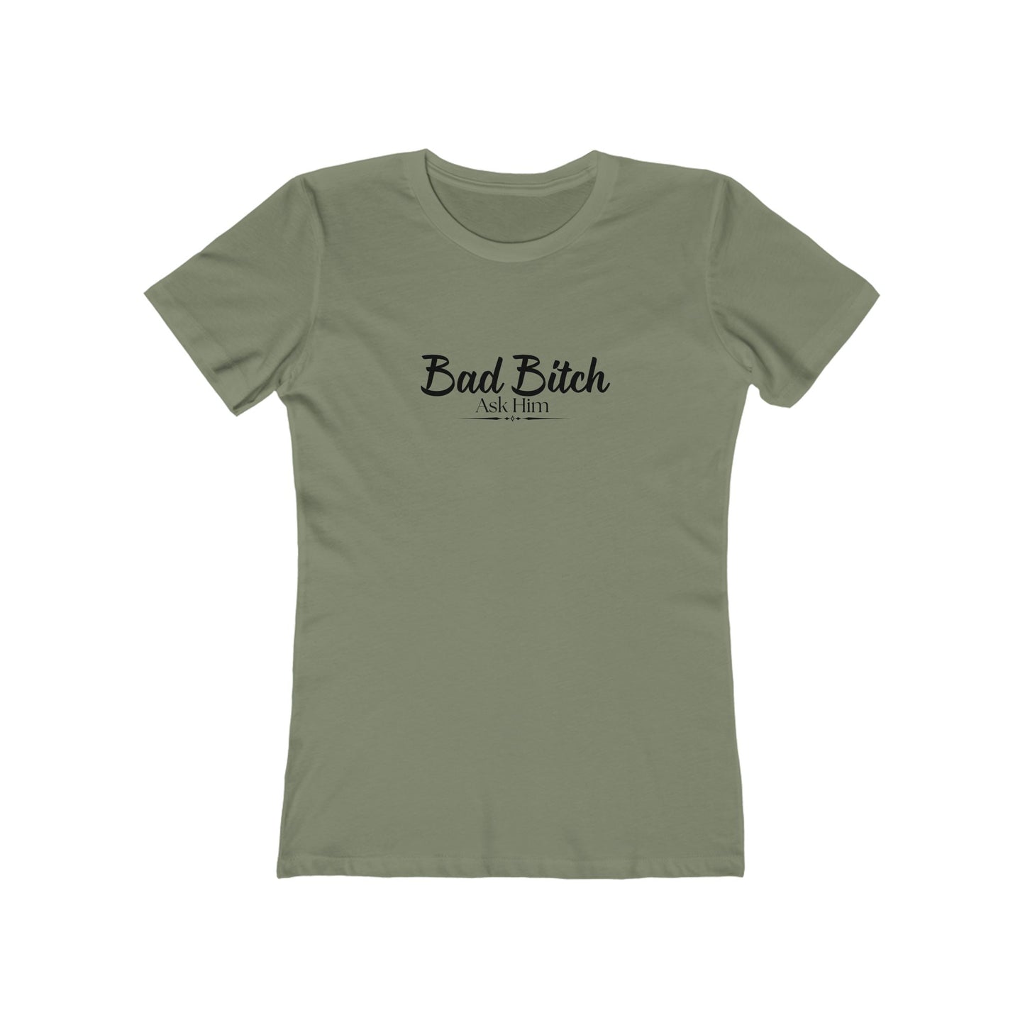 Bad Bitch Tee — Women’s Boyfriend Fit Graphic T‑Shirt