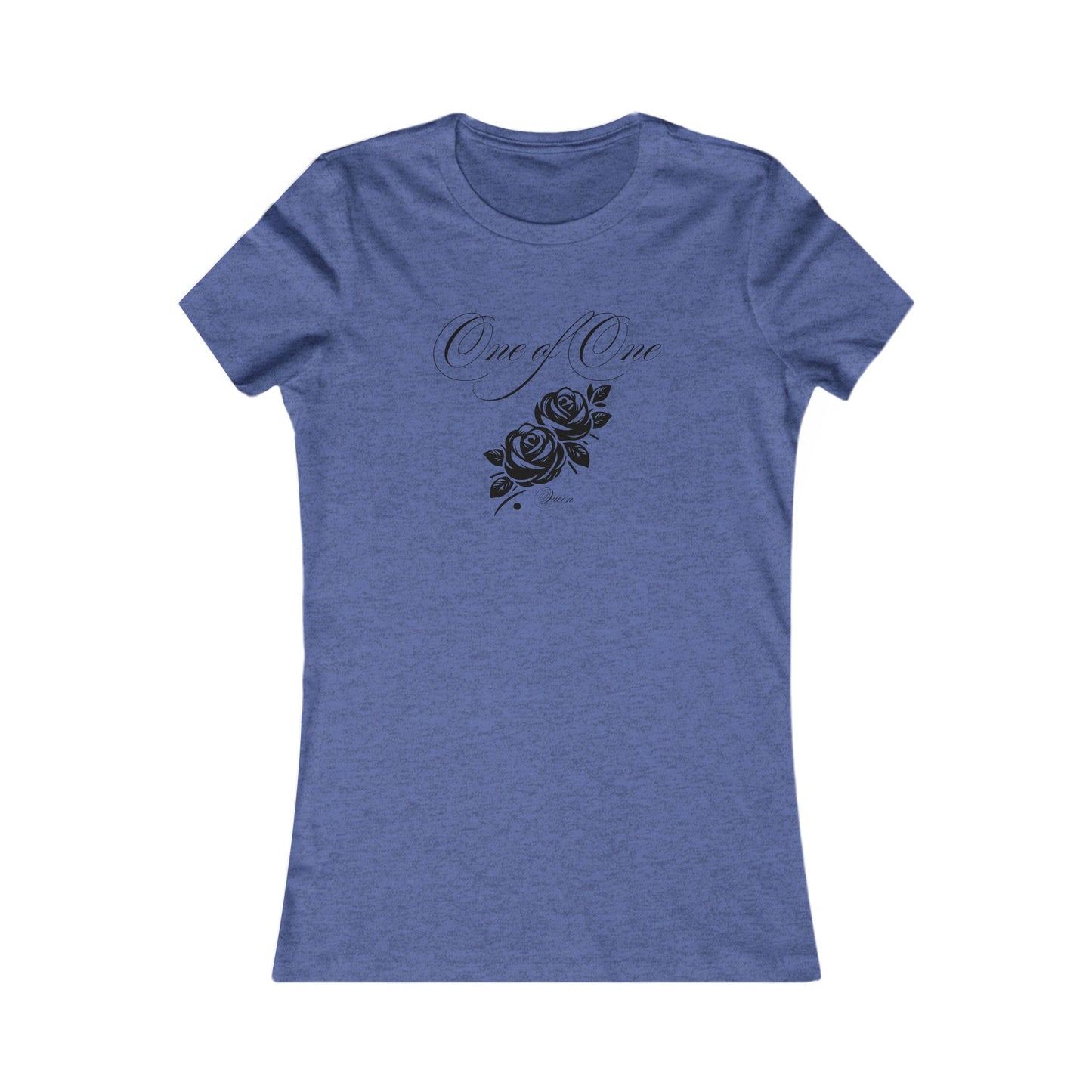 One of One Rose Graphic Tee — Women's Floral Script T-Shirt