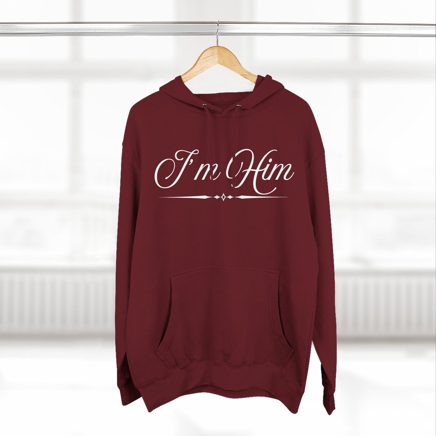 I'm Him Hoodie — Script Graphic Fleece Pullover