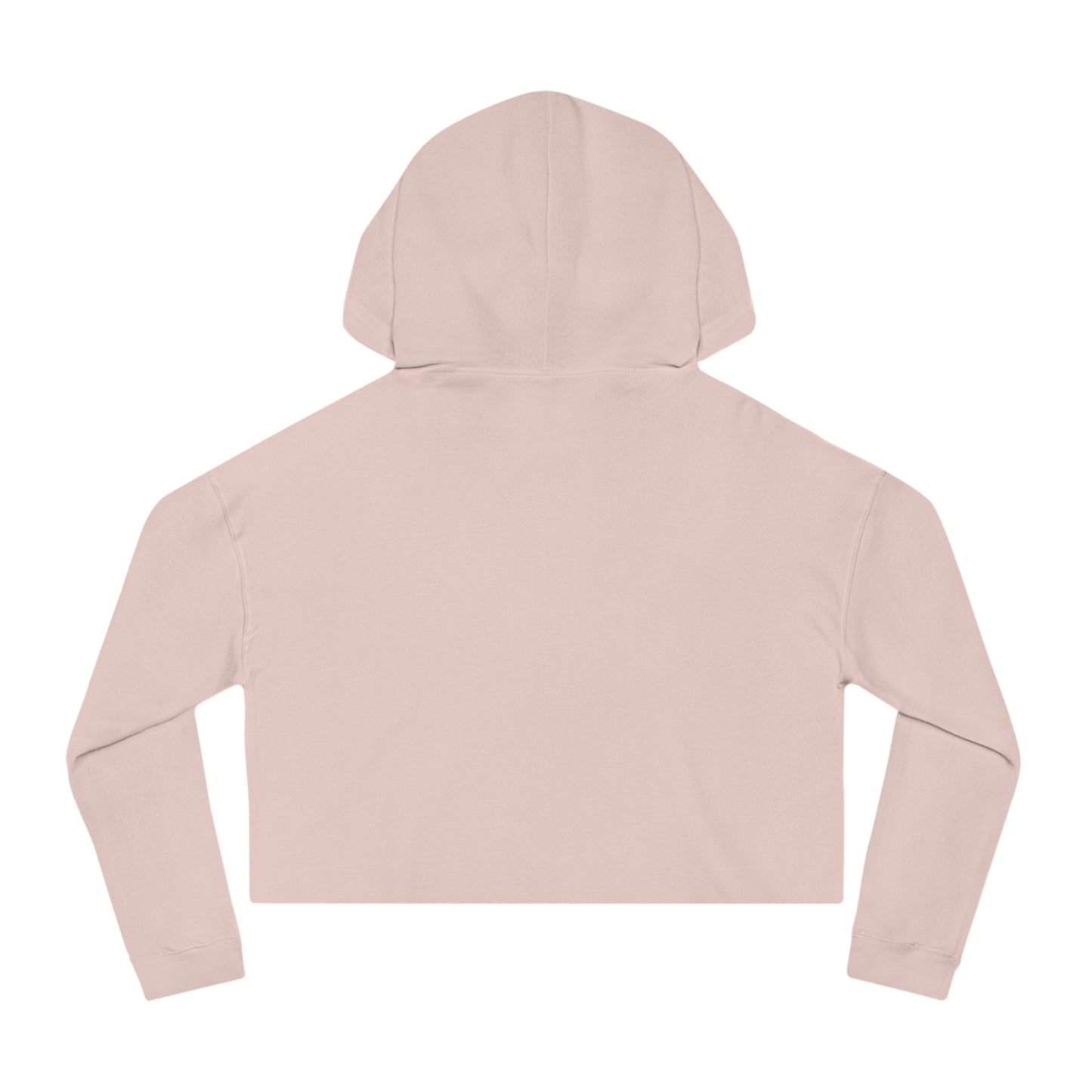 Cropped Hoodie — "Bad Bitch" Script Graphic Women's Crop Hooded Sweatshirt