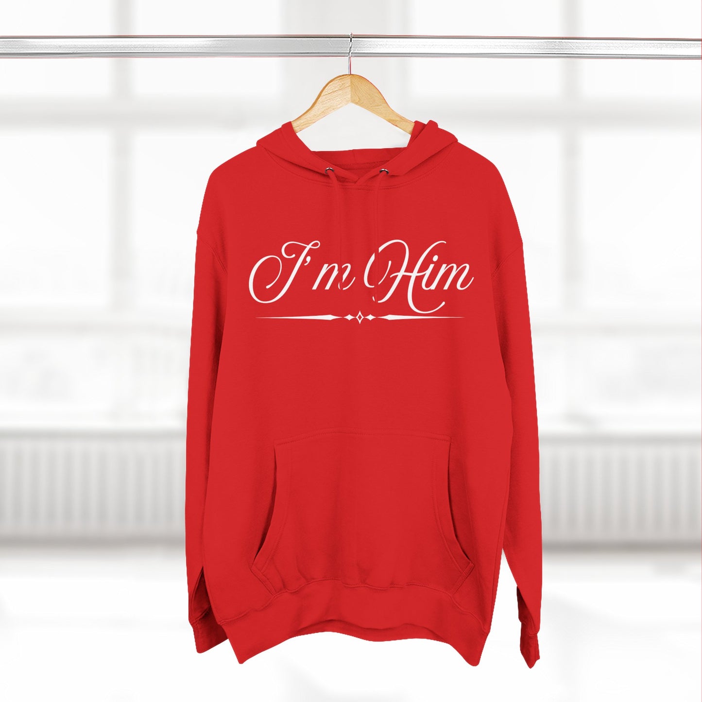 I'm Him Hoodie — Script Graphic Fleece Pullover