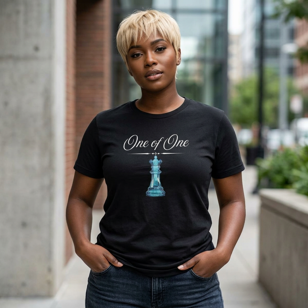 Queen Chess Piece Women’s Tee — Minimalist Chess T‑Shirt for Players & Fans
