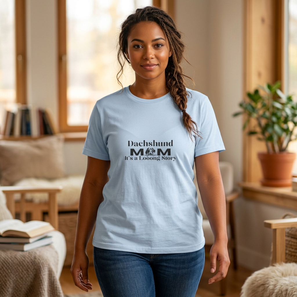 Dachshund Mom T-Shirt – "It's a Long Noz" Women's Tee