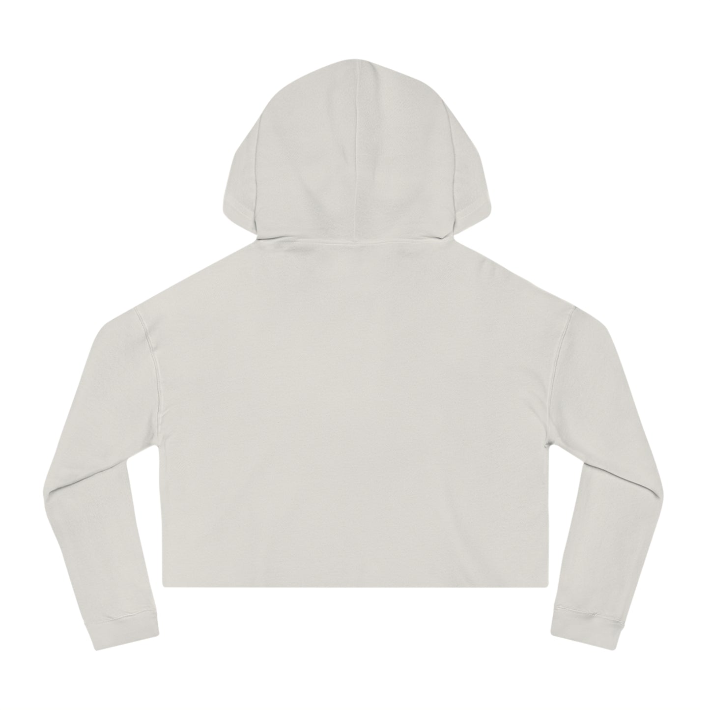Cropped Hoodie — "Bad Bitch" Script Graphic Women's Crop Hooded Sweatshirt
