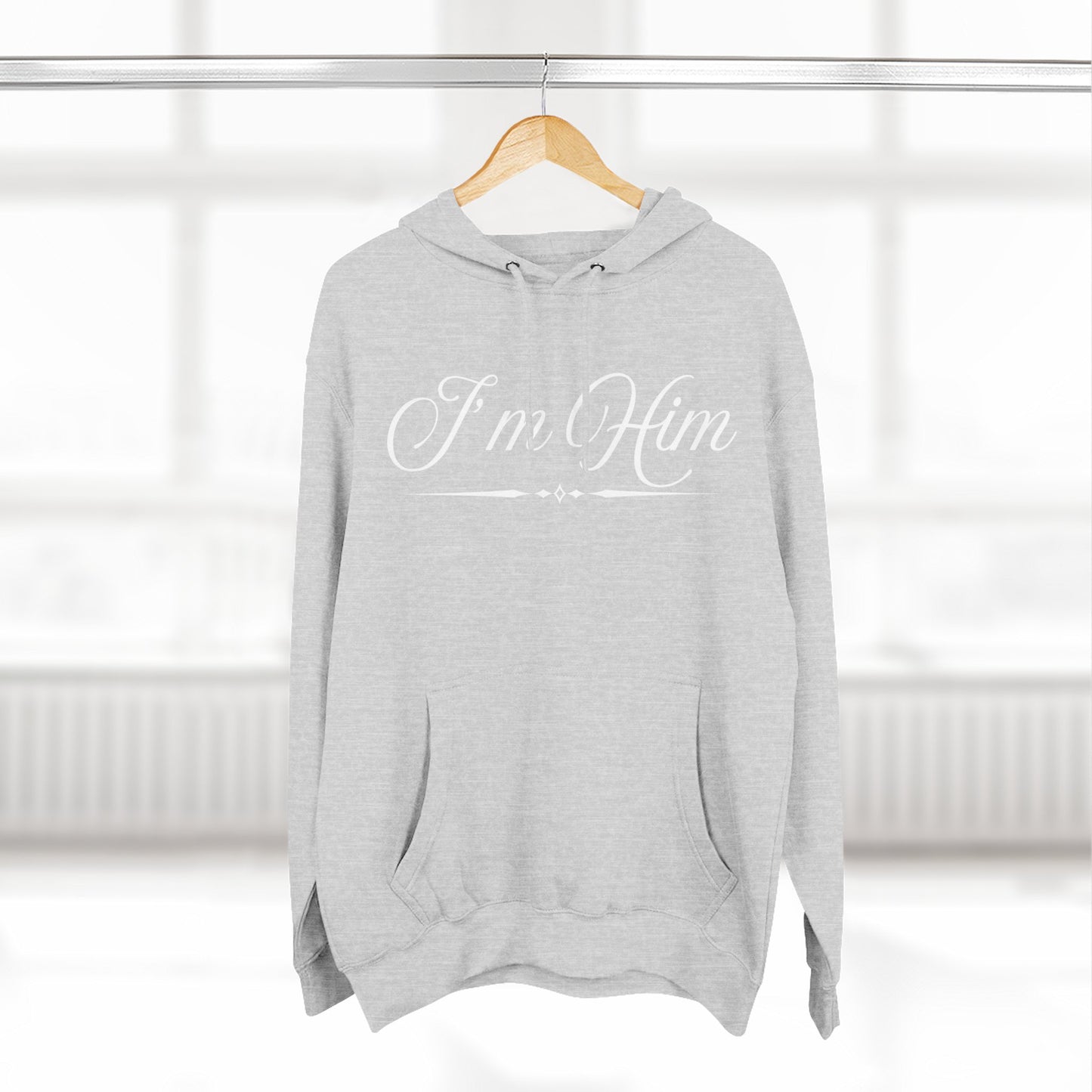 I'm Him Hoodie — Script Graphic Fleece Pullover