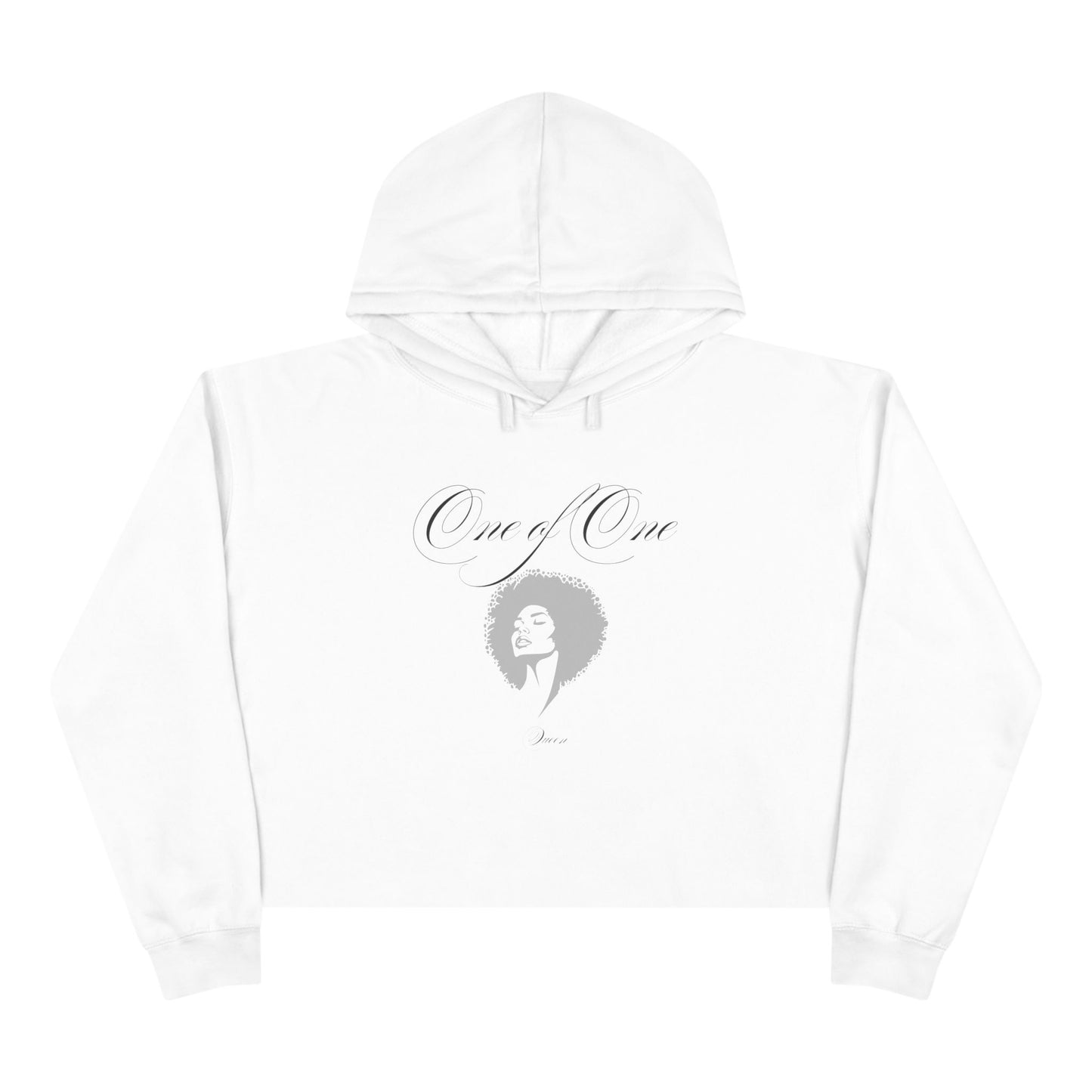 Crop Hoodie — 'Black Girl Magic' Minimal Afro Graphic Cropped Hoodie