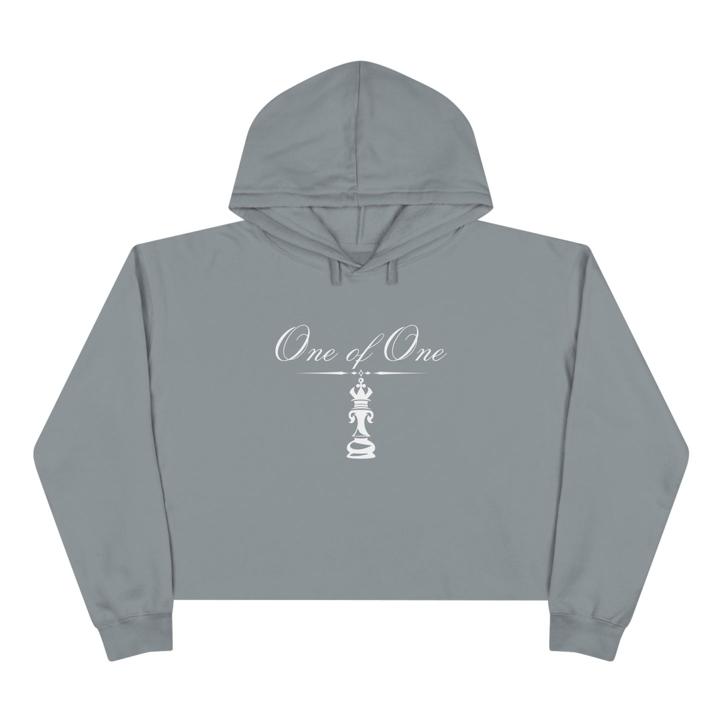 White Cropped Hoodie — Minimalist Casual Crop Hoodie