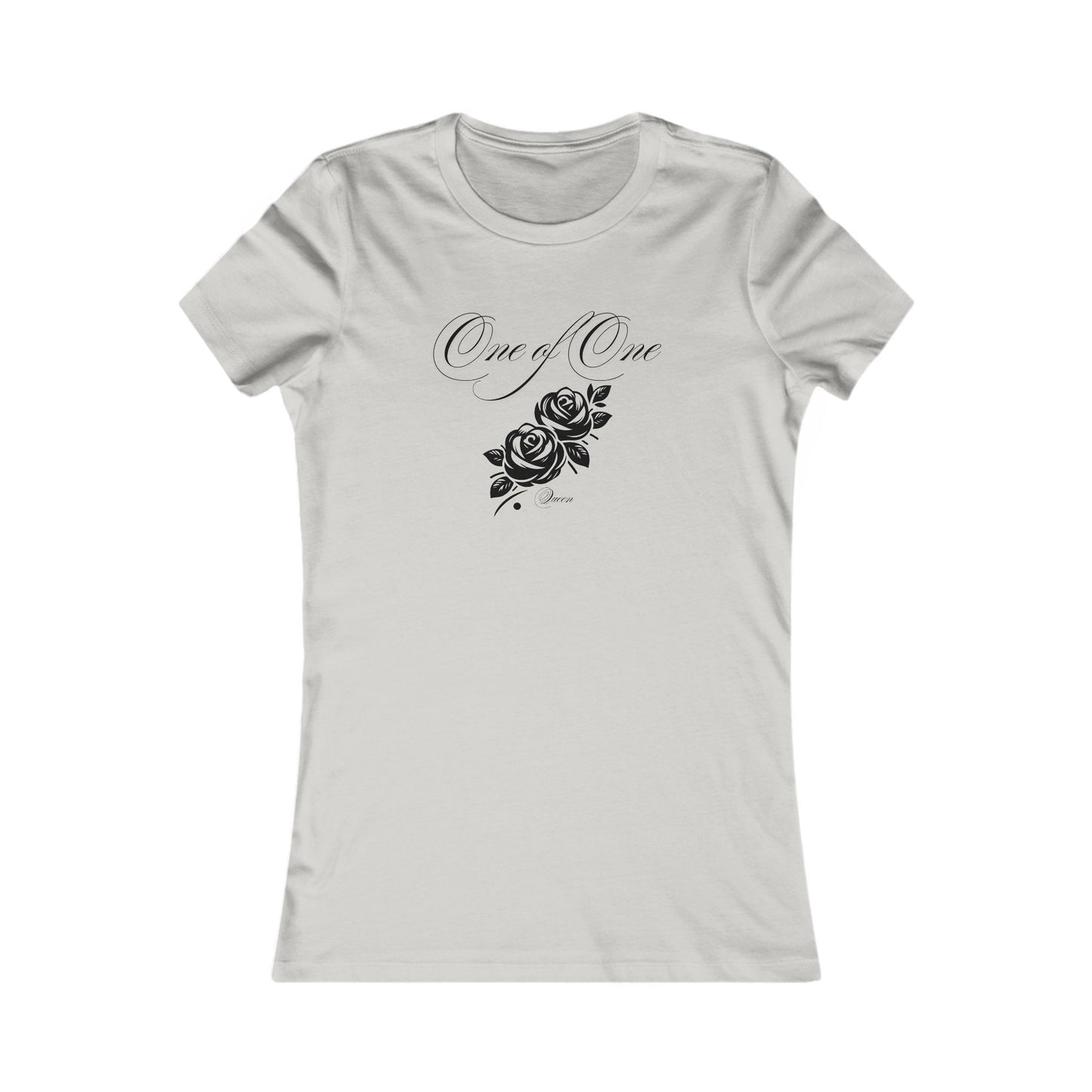 One of One Rose Graphic Tee — Women's Floral Script T-Shirt
