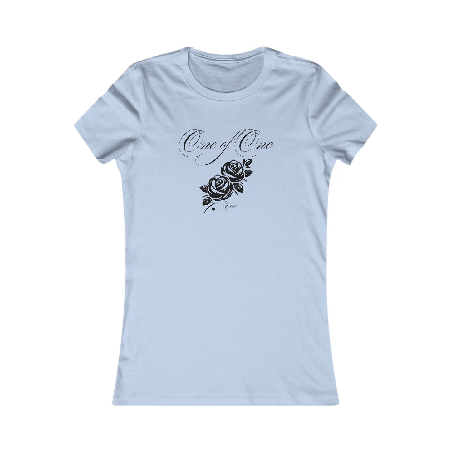 One of One Rose Graphic Tee — Women's Floral Script T-Shirt