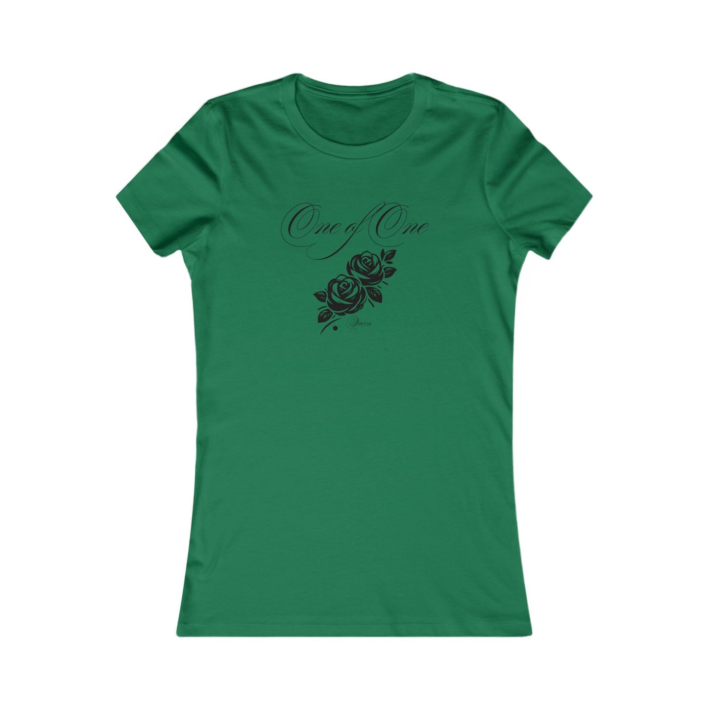 One of One Rose Graphic Tee — Women's Floral Script T-Shirt