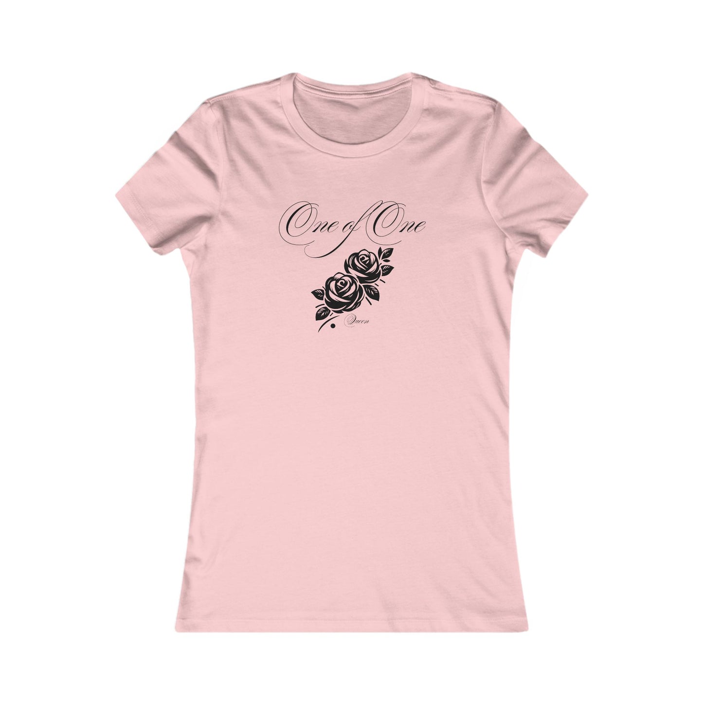 One of One Rose Graphic Tee — Women's Floral Script T-Shirt