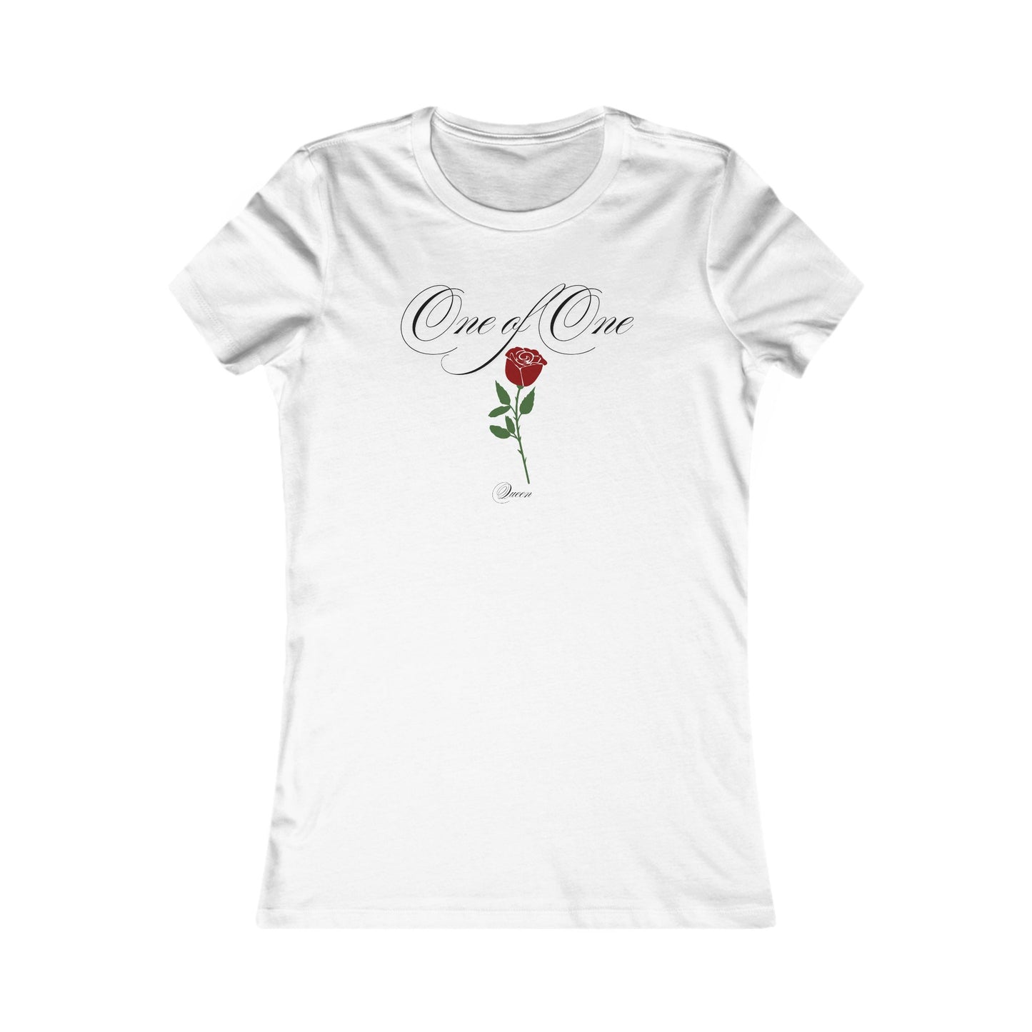 One of One Rose Graphic Tee — Women's Floral Sentimental Shirt