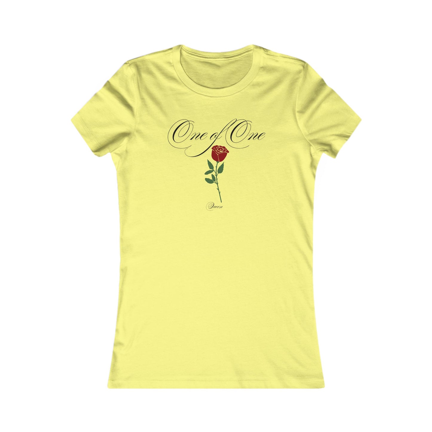 One of One Rose Graphic Tee — Women's Floral Sentimental Shirt