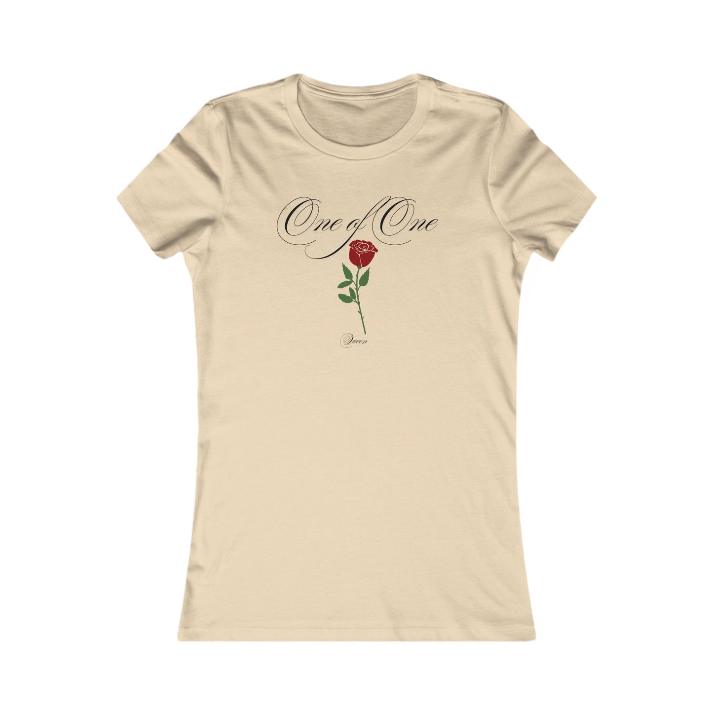 One of One Rose Graphic Tee — Women's Floral Sentimental Shirt