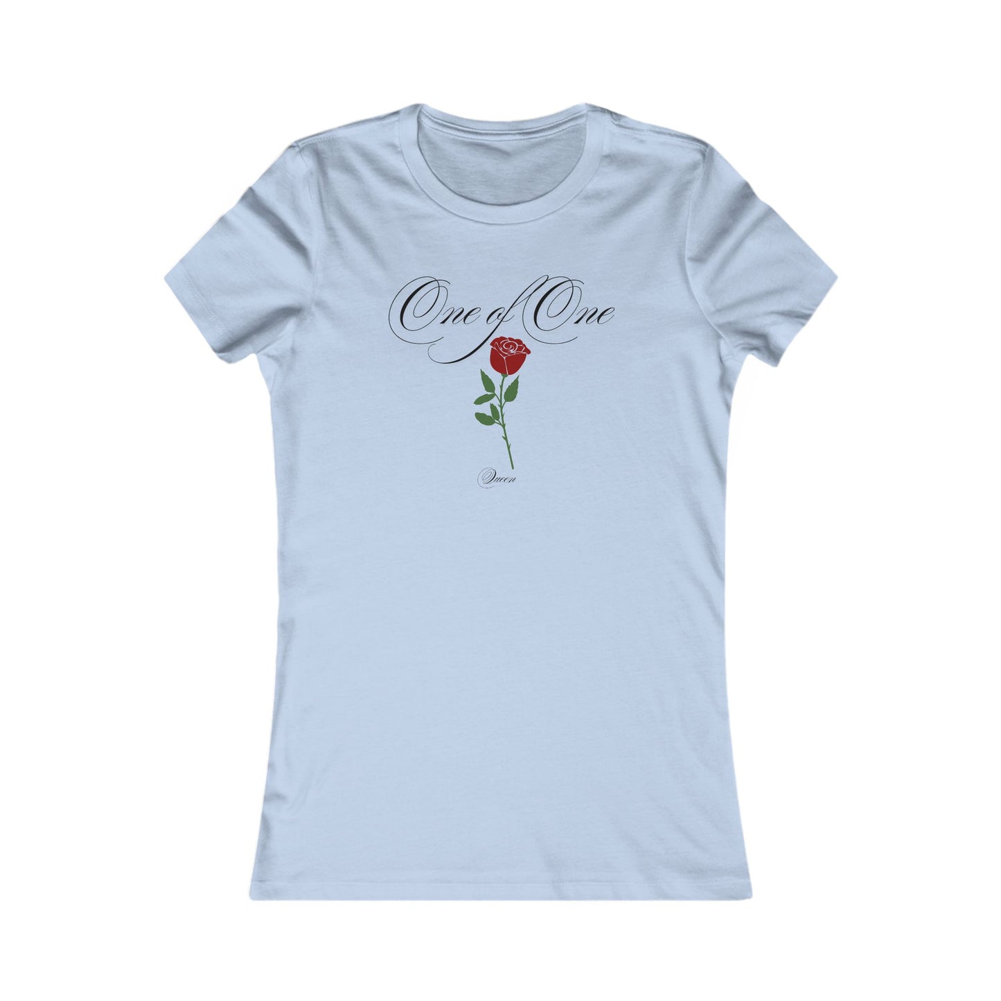 One of One Rose Graphic Tee — Women's Floral Sentimental Shirt