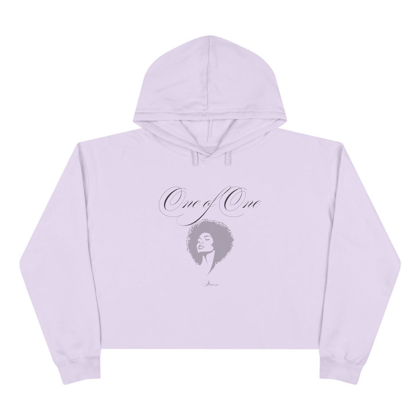 Crop Hoodie — 'Black Girl Magic' Minimal Afro Graphic Cropped Hoodie