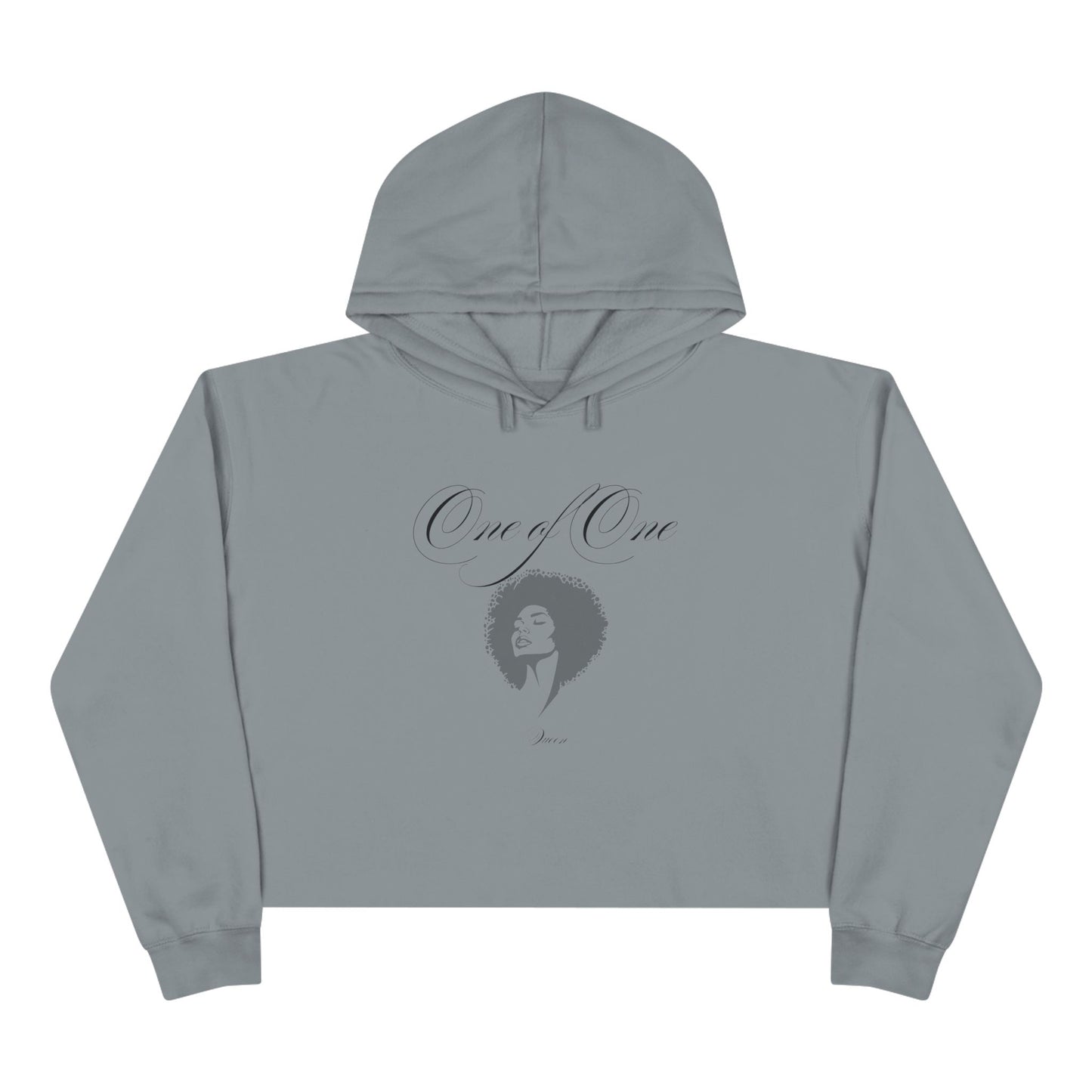 Crop Hoodie — 'Black Girl Magic' Minimal Afro Graphic Cropped Hoodie