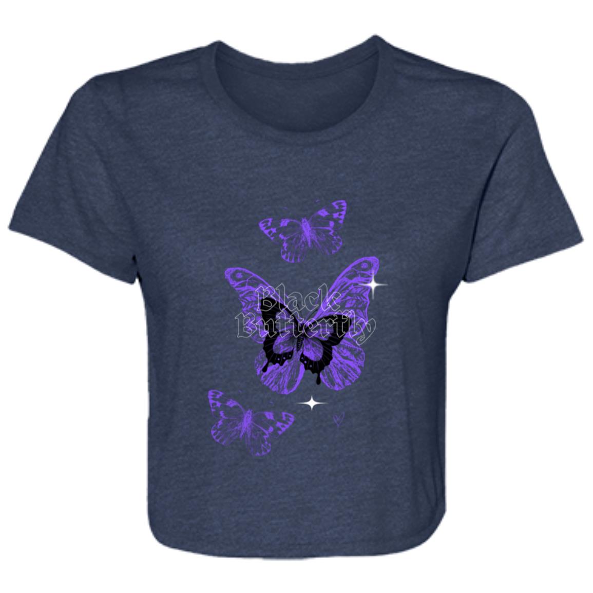 B8882 Ladies' Flowy Cropped Tee