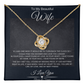Beautiful Wife Always & Forever Love Knot Necklace