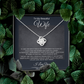 Beautiful Wife Always & Forever Love Knot Necklace