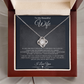 Beautiful Wife Always & Forever Love Knot Necklace