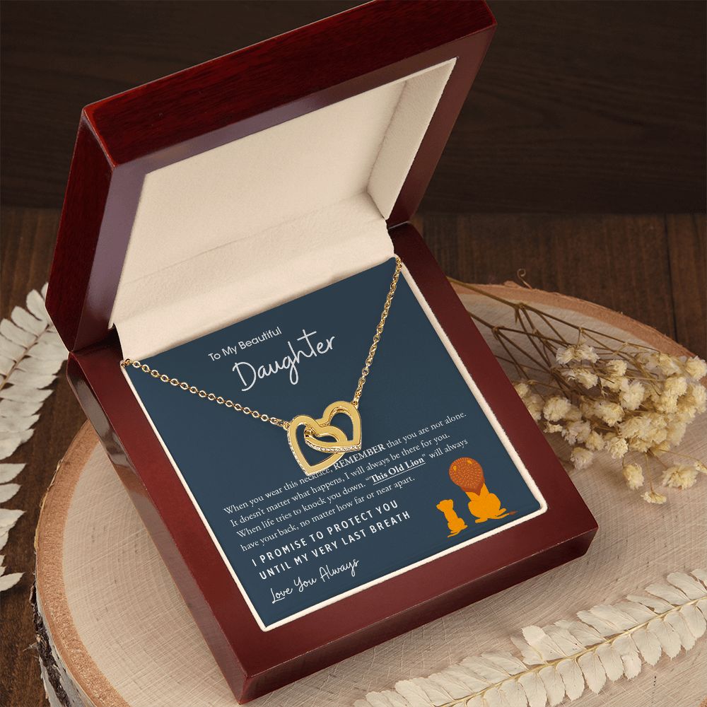 My Beautiful Daughter | This Old Lion - Interlocking Hearts Necklace